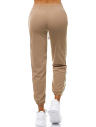 Pantaloni de training femei bej OZONEE JS/1020/B8
