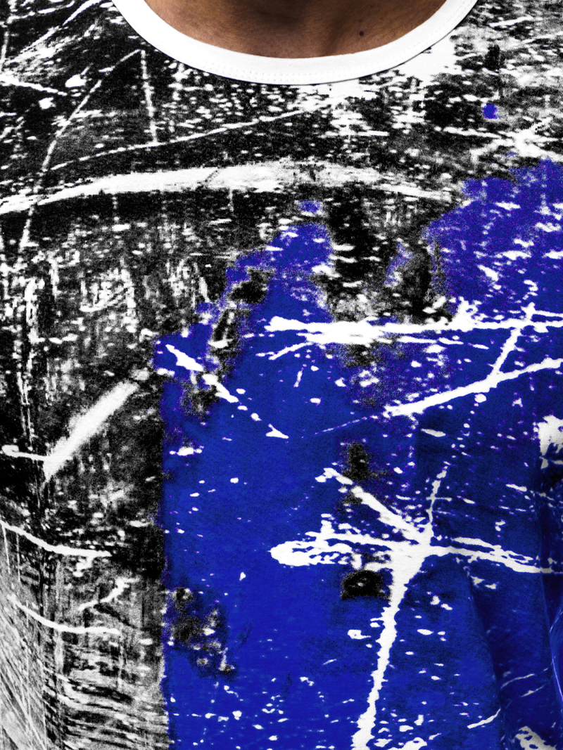 Tricou bărbați albastru OZONEE JS/SS10929