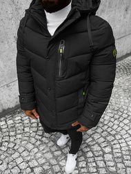 Geacă de iarnă parka bărbați neagră OZONEE JS/22M55/392