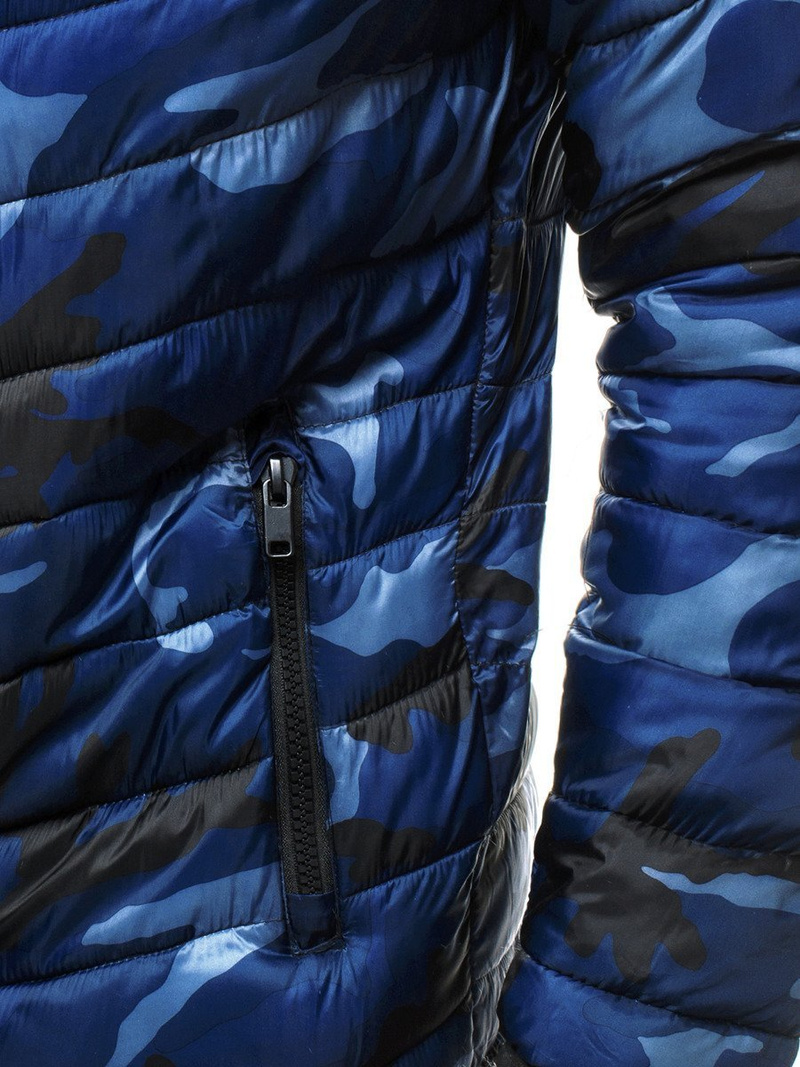 Jachetă de primăvară bărbați bleumarin-camuflaj OZONEE JS/SM80Z