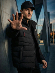 Geacă bărbați neagră OZONEE JS/31M5081/392