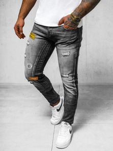 Blugi bărbaţi negri OZONEE NB/MP0047NZ