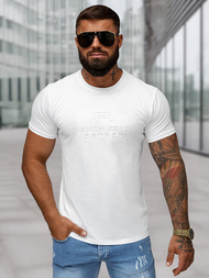 Tricou bărbați alb OZONEE O/QQ1389