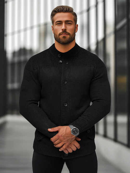 Pulover bărbați negru OZONEE NB/MM6011/4Z