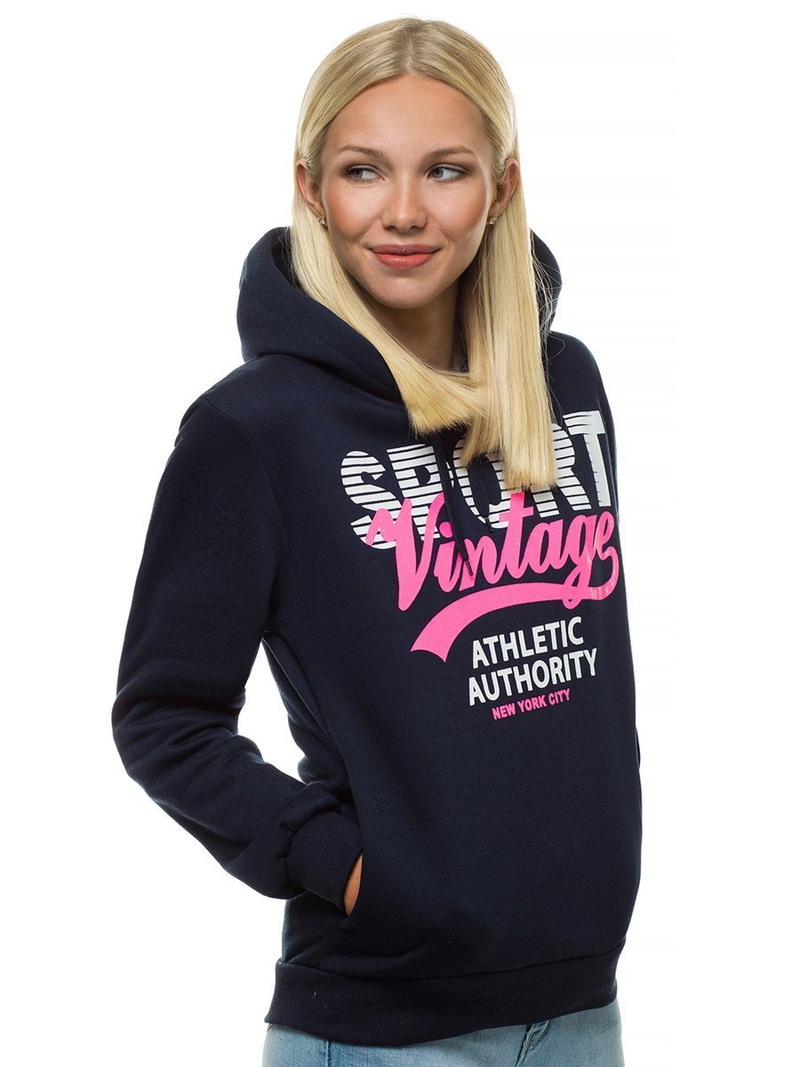 Hanorac femei bleumarin OZONEE JS/KSW2012