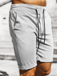 Pantaloni scurti chino bărbați gri OZONEE DJ/1005