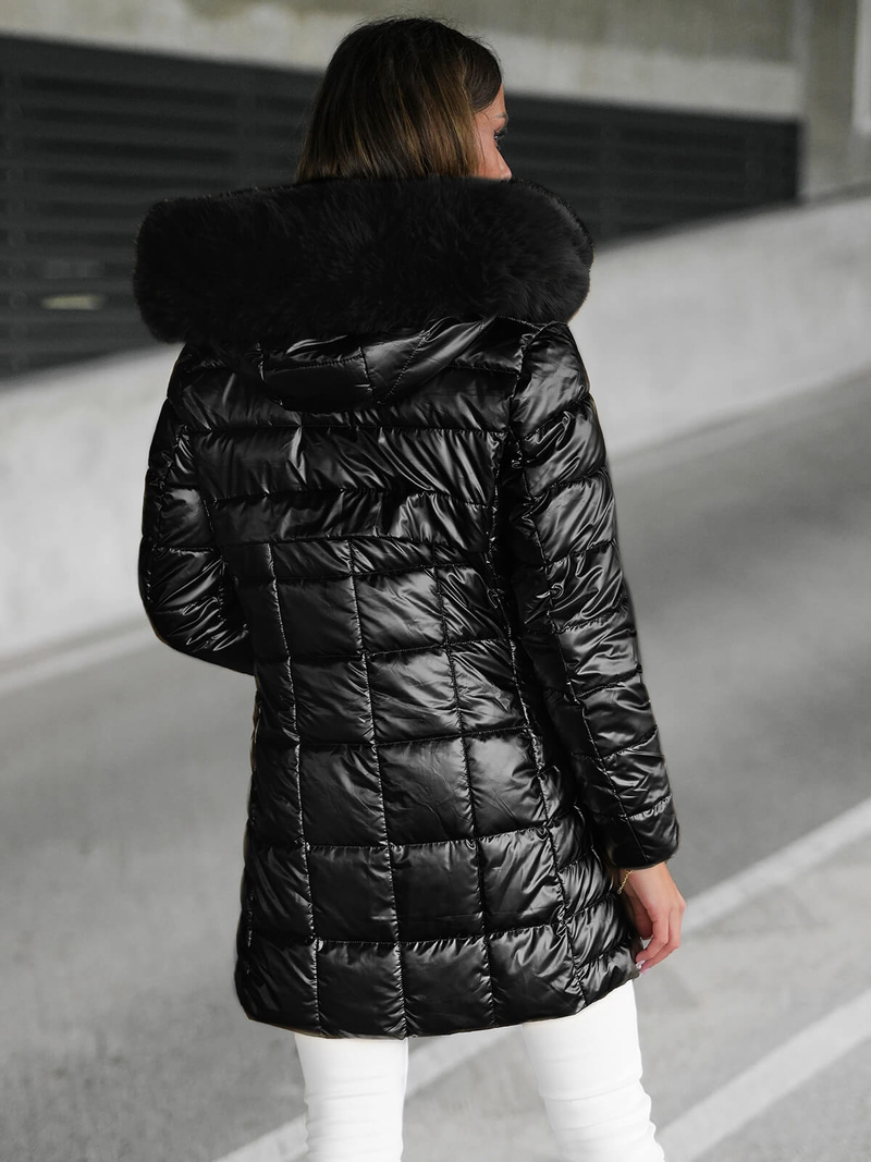 Geacă de femei neagră OZONEE JS/16M9120/392Z