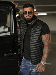 Vestă bărbați neagră OZONEE JS/16M9333/392BZ