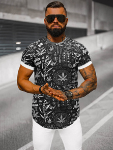 Tricou bărbați negru OZONEE O/P1347