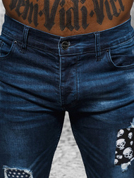 Blugi bărbaţi albaștri închis OZONEE NB/MP0015BS