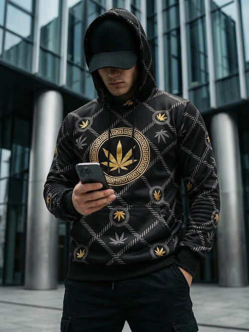 Hanorac bărbați negru OZONEE O/B267Z