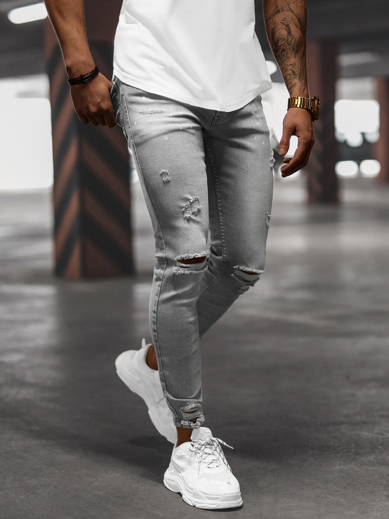 Blugi bărbaţi gri OZONEE O/WE1090