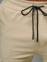 Pantaloni Chino Bărbaţi Bej OZONEE O/1404SP