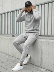 Compleu sport bărbaţi gri OZONEE JS/68C10381/2Z