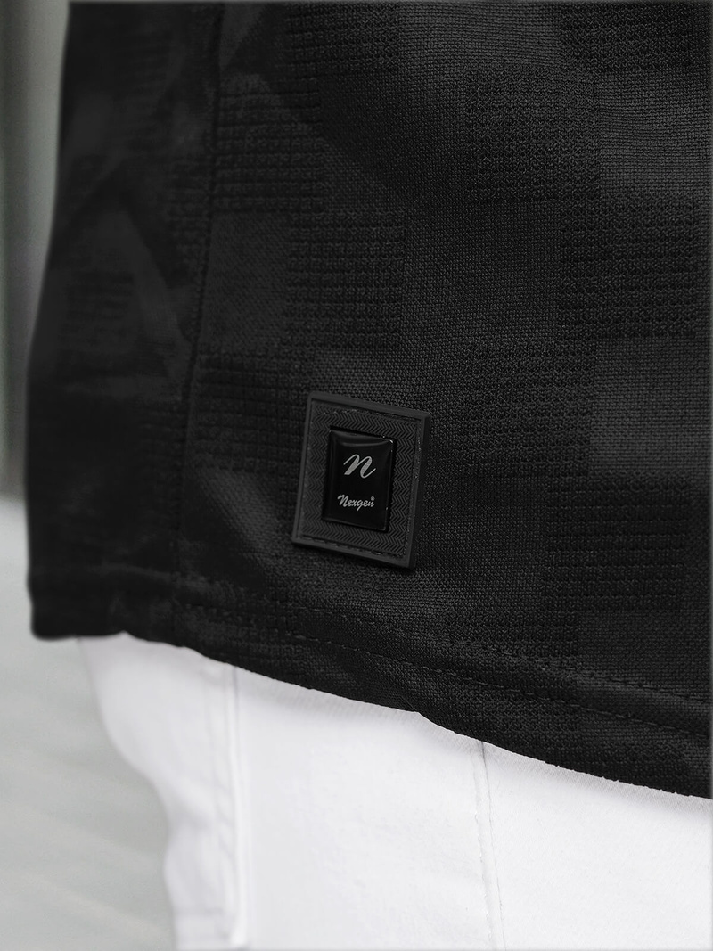 Tricou bărbați negri OZONEE O/QS11621