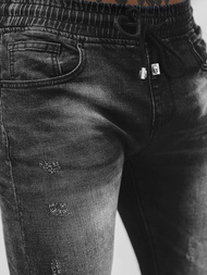 Blugi Jogger Bărbați Negri OZONEE NB/MP0053/2NZ