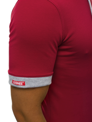 Tricou cu glugă bărbați bordo OZONEE O/1273Z
