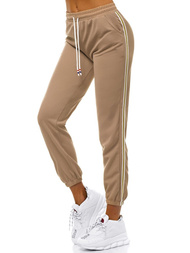 Pantaloni de training femei bej OZONEE JS/1020/B8