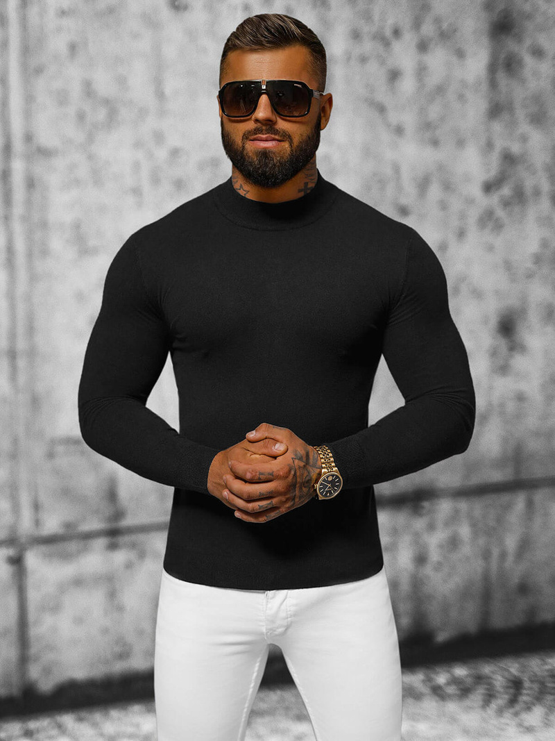 Pulover bărbați negru OZONEE NB/MMB603/4Z