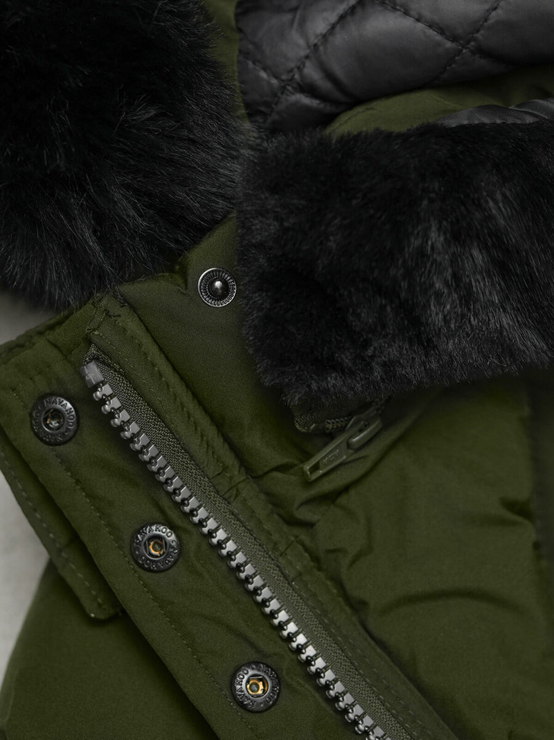 Geacă de femei kaki OZONEE O/W377Z