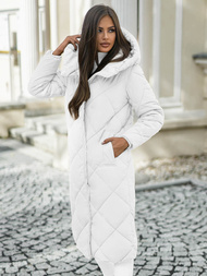 Geacă de femei alb OZONEE JS/5M3173/281Z