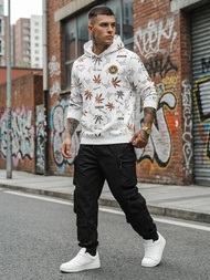 Hanorac bărbați alb OZONEE O/B266Z