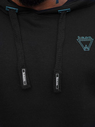 Hanorac bărbați neagră OZONEE O/H1060