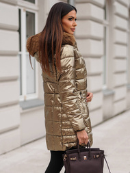 Geacă de femei aur OZONEE JS/16M9120/403Z