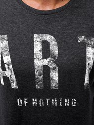 Tricou cu mânecă lungă antracit OZONEE O/1292Z