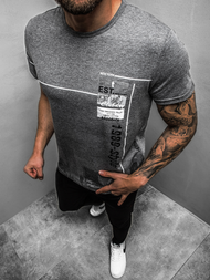 Tricou bărbați antracit OZONEE JS/SS10909Z