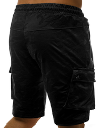 Pantaloni scurți sport bărbați negri OZONEE O/33919Z