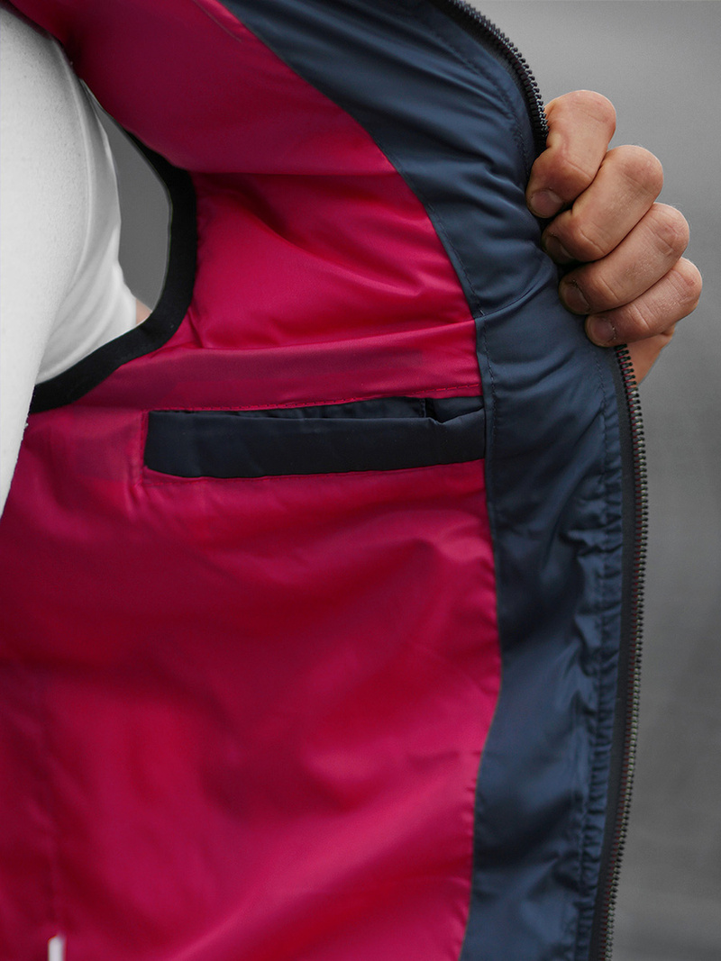 Vestă bărbați albastru marin OZONEE N/7129Z