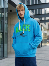 Hanorac bărbați albastru OZONEE O/TT30513Z