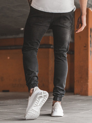 Jeanşi jogger bărbaţi negri OZONEE G/1067