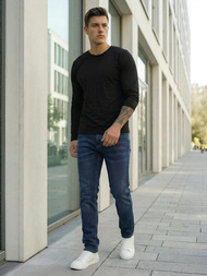 Blugi bărbaţi albaștri închis OZONEE DO/4048/2Z