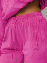 Compleu sport dama din velur roz inchis OZONEE O/8C1175/19Z