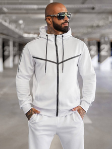 Compleu sport bărbaţi alb OZONEE JS/8C8117/1Z