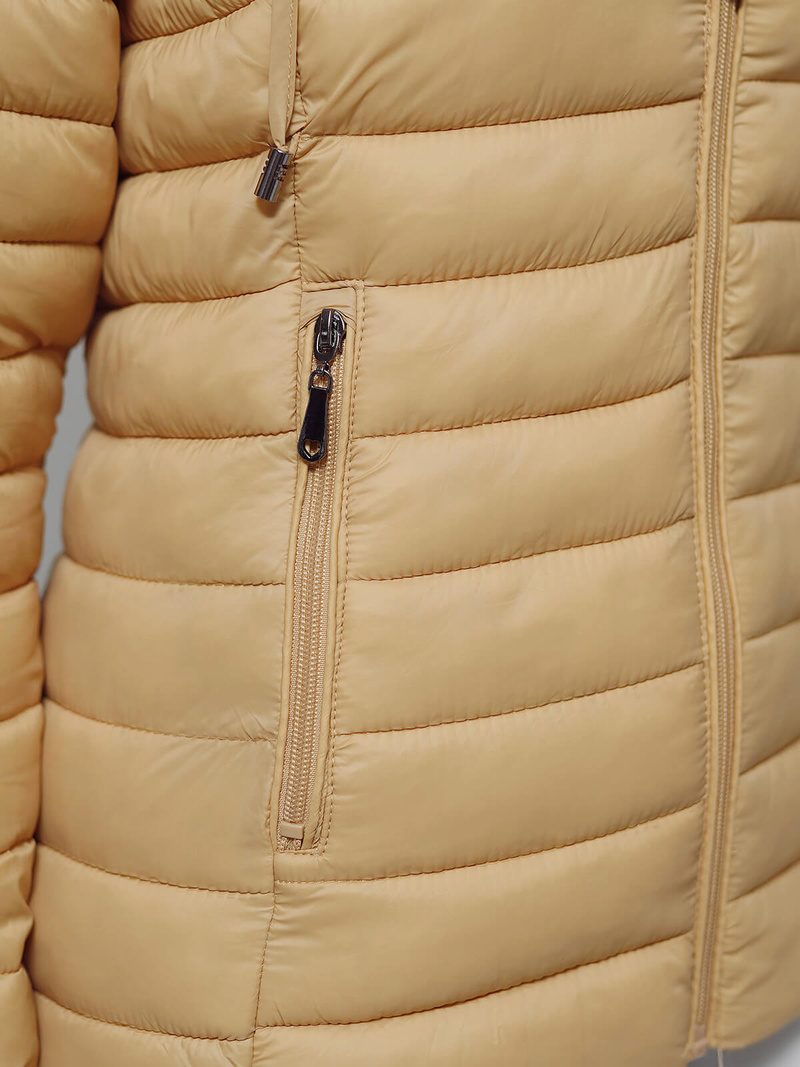 Jachetă de femei bej OZONEE JS/16M9101/254