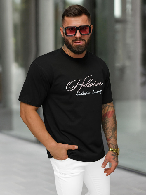 Tricou bărbați negru OZONEE O/YN2/632