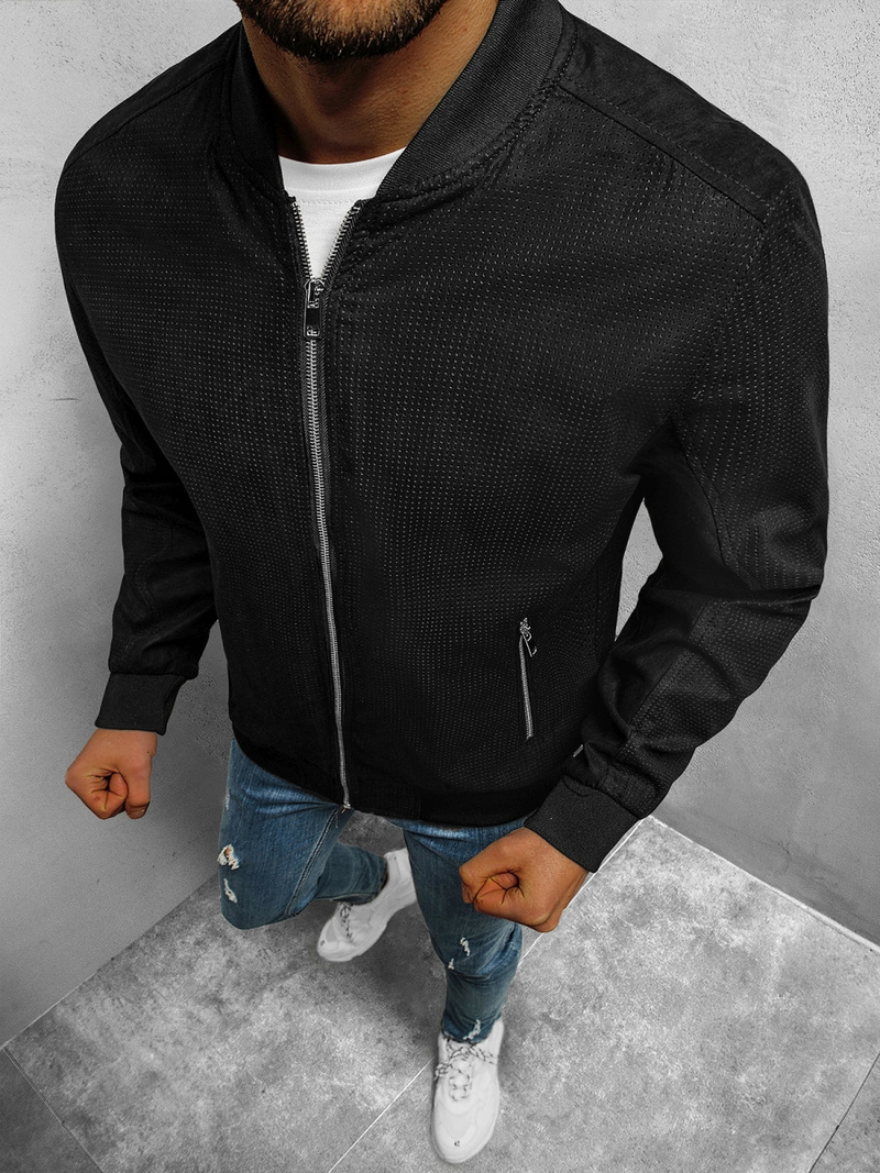 Geacă bărbați neagră OZONEE N/7112/1