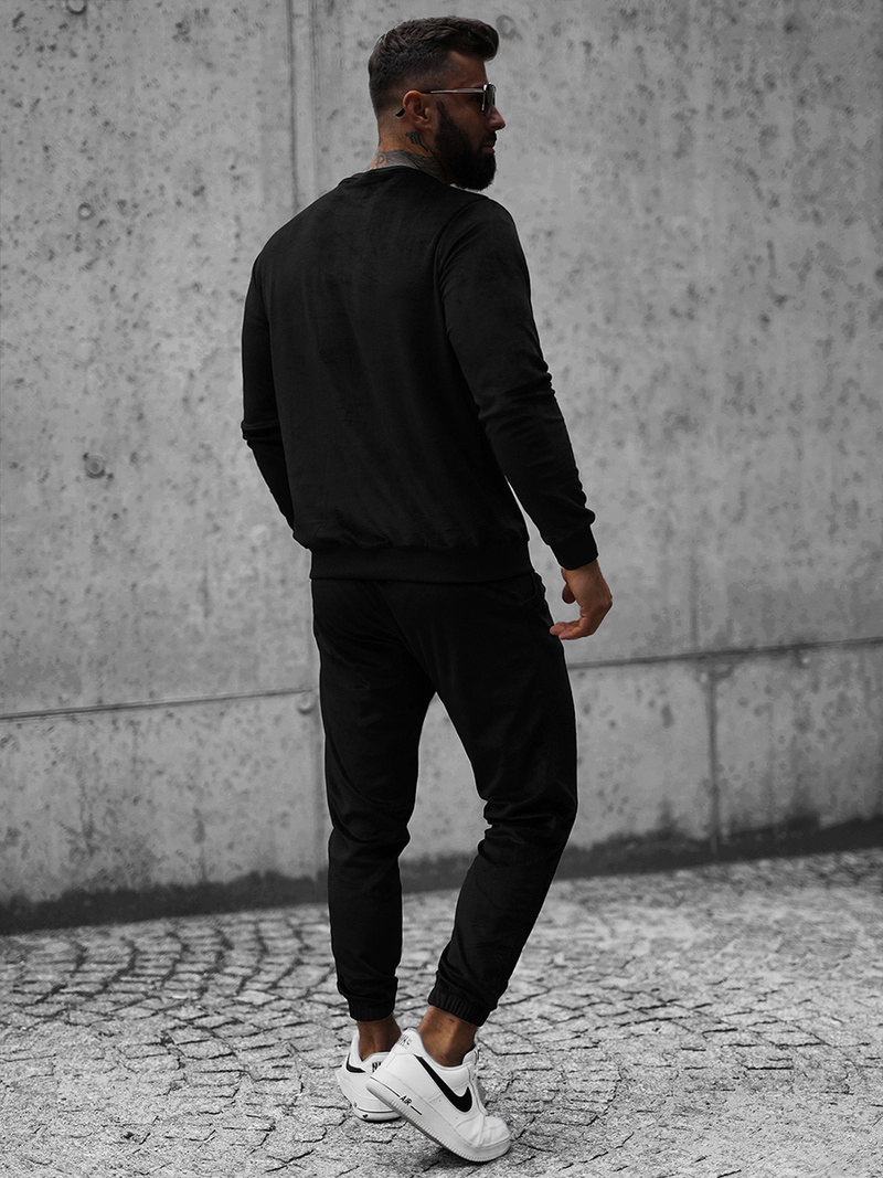 Trening catifea bărbați negru OZONEE O/12138