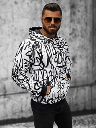 Hanorac bărbați alb OZONEE JS/8B1151/1