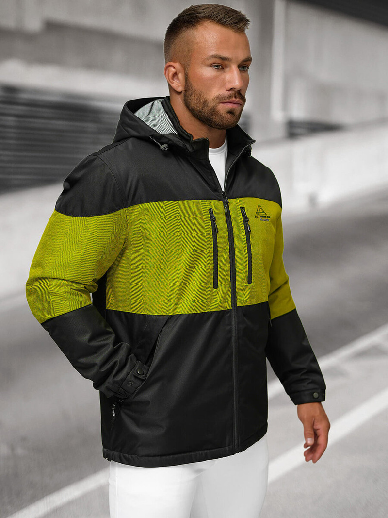 Jachetă bărbați neagră OZONEE JS/22M310/392Z