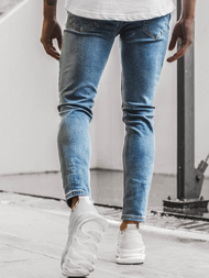 Blugi pentru bărbaţi albaștri OZONEE DP/534