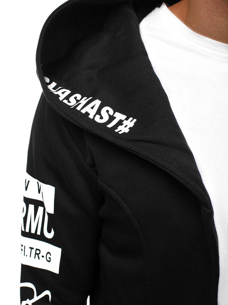 Hanorac bărbați neagră OZONEE A/11110Z