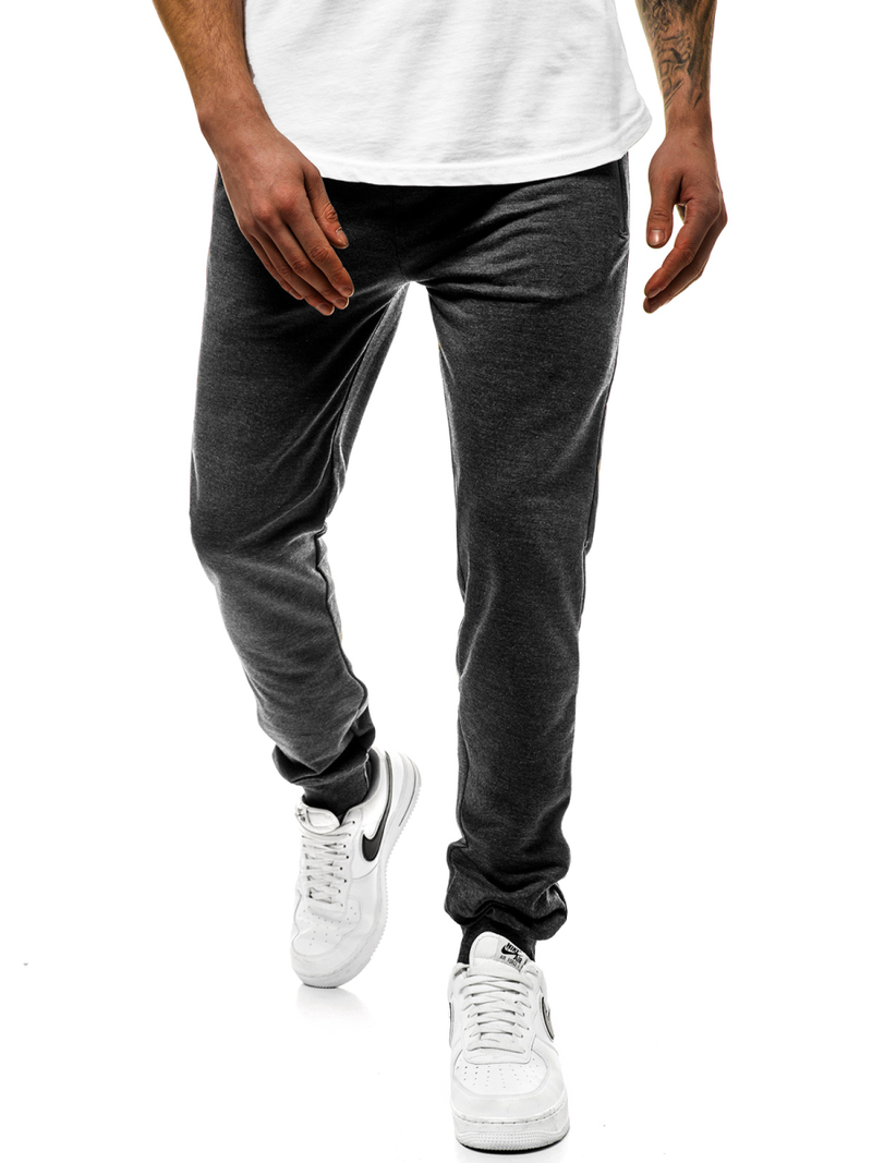 Pantaloni de trening bărbaţi antracit JS/XW007S