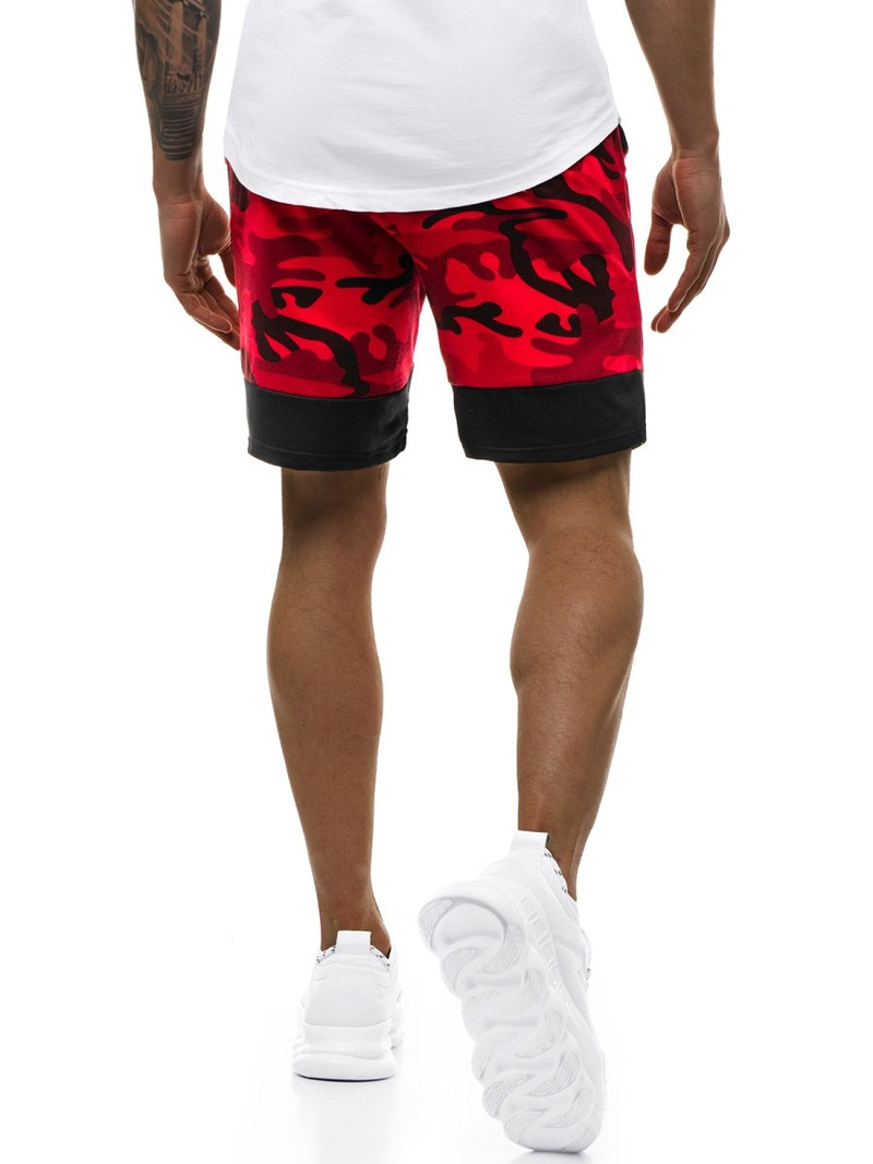 Pantaloni scurti bărbați rosii OZONEE JS/KK300158