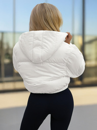 Geacă de femei alb OZONEE JS/5M3260/281Z