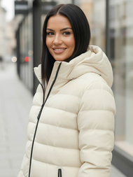 Geacă de iarnă femei écru OZONEE JS/M769/281