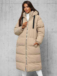 Geacă de femei bej OZONEE JS/5M3163/62Z